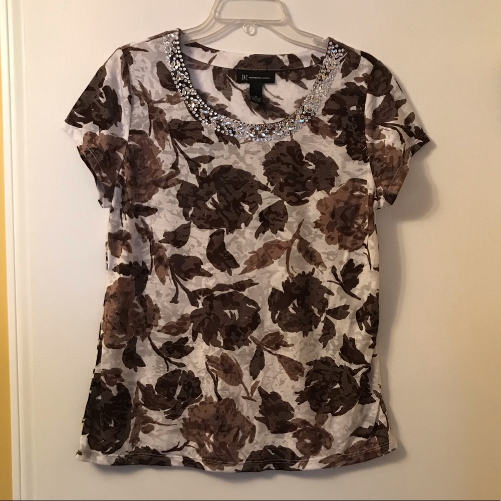 Flowered print top